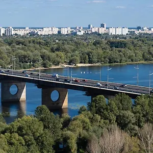 Апартаменты Exquisite Panoramic Views Dnipro Embankment, Киев